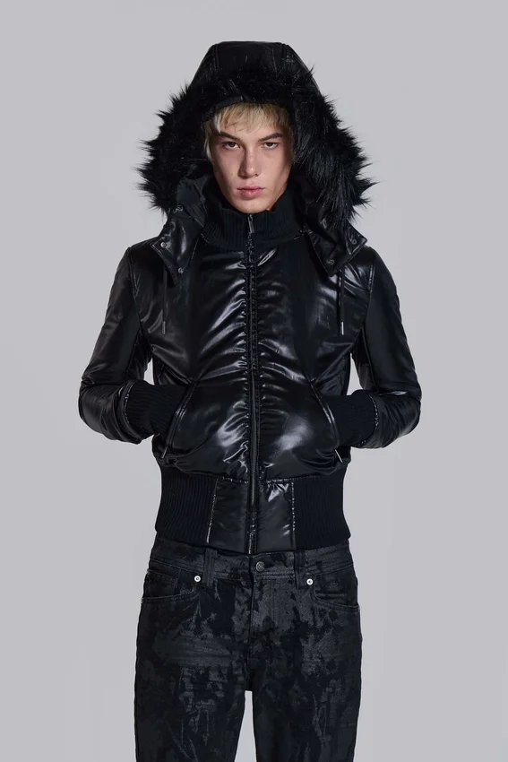Chaqueta acolchada Mercury negra