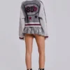 Chaqueta bomber de punto gris del Team 85