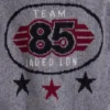 Chaqueta bomber de punto gris del Team 85