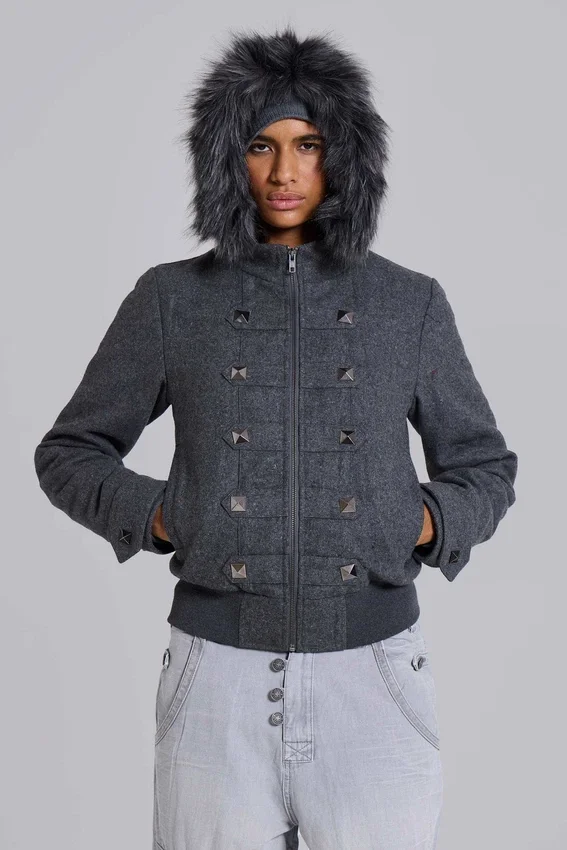 Chaqueta con capucha «Marl Military»