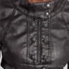 Chaqueta corta militar de cuero sintético «Alektra»