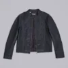 Chaqueta militar de cuero