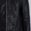 Chaqueta militar de cuero