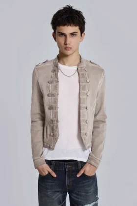 Chaqueta militar «Rebel» en color arcilla