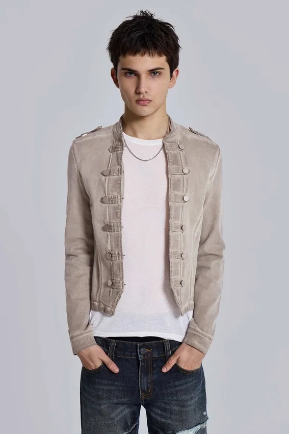 Chaqueta militar «Rebel» en color arcilla