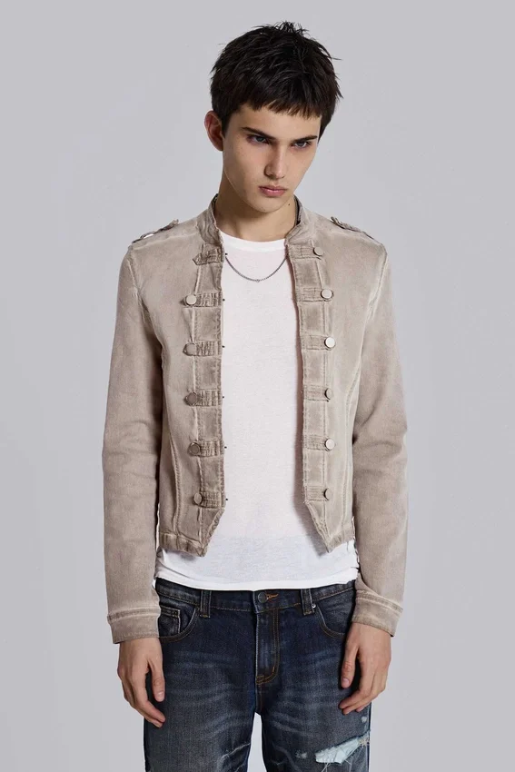 Chaqueta militar «Rebel» en color arcilla