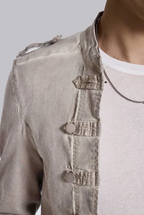 Chaqueta militar «Rebel» en color arcilla