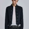Chaqueta militar «Rebel» en negro lavado