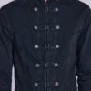 Chaqueta militar «Rebel» en negro lavado
