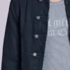 Chaqueta militar «Rebel» en negro lavado