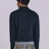 Chaqueta militar «Rebel» en negro lavado
