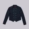 Chaqueta militar «Rebel» en negro lavado