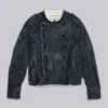 Chaqueta motera estilo militar de Rock Revival