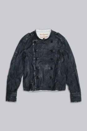 Chaqueta motera estilo militar de Rock Revival