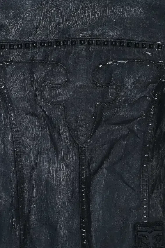 Chaqueta motera estilo militar de Rock Revival