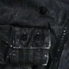 Chaqueta motera estilo militar de Rock Revival