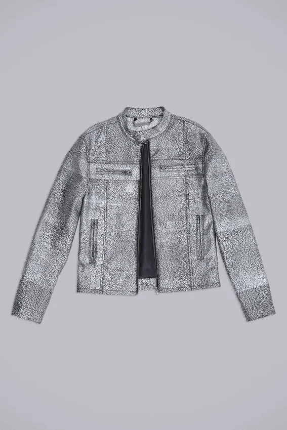 Chaqueta «Piston» con recubrimiento plateado