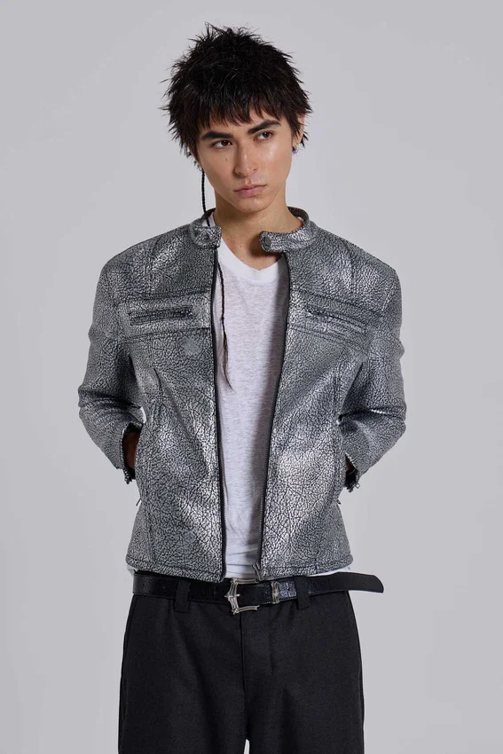 Chaqueta «Piston» con recubrimiento plateado