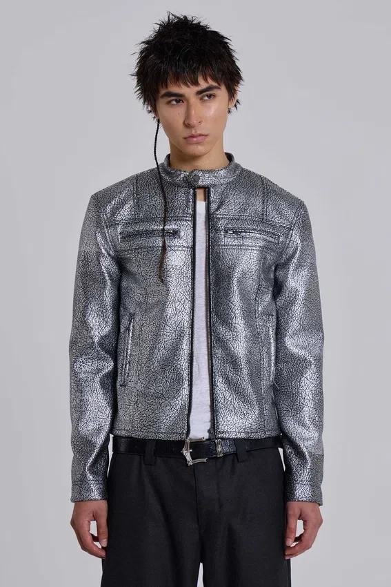 Chaqueta «Piston» con recubrimiento plateado