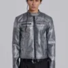 Chaqueta «Piston» con recubrimiento plateado