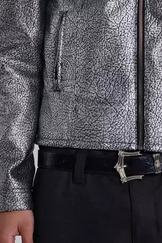 Chaqueta «Piston» con recubrimiento plateado