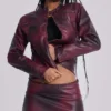 Chaqueta Piston en color oxblood