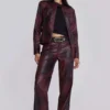 Chaqueta Piston en color oxblood
