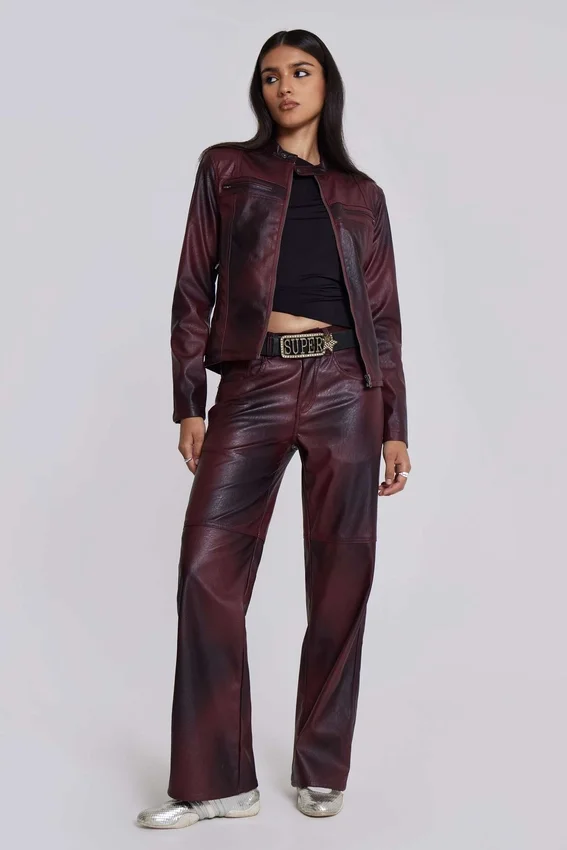 Chaqueta Piston en color oxblood