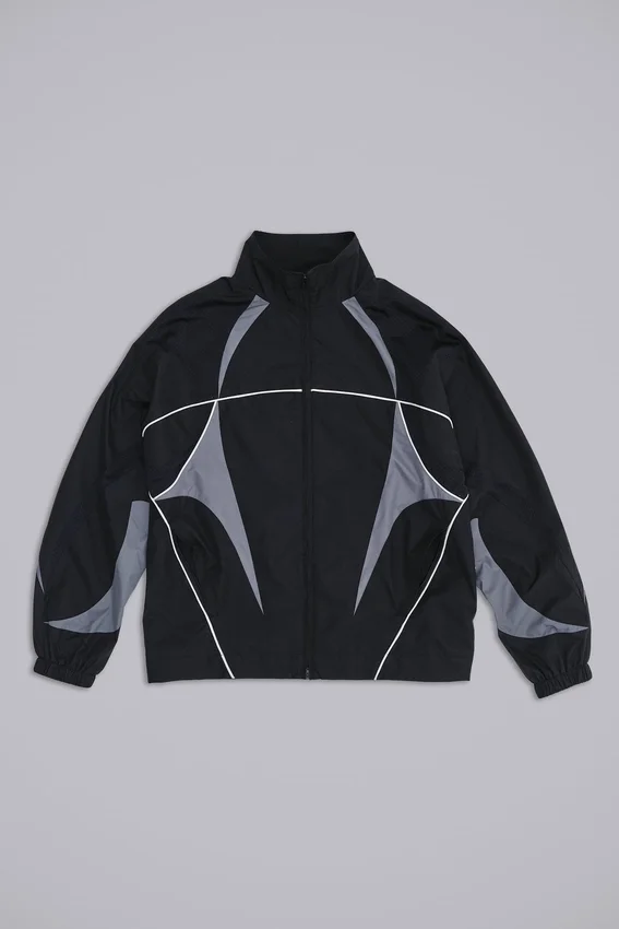 Chaqueta Vapor negra con paneles