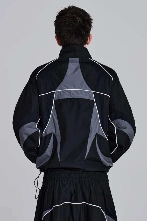 Chaqueta Vapor negra con paneles