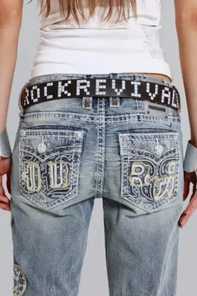 Cinturón con tachuelas «Rebel» de Rock Revival