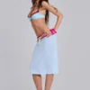 Falda midi Alysa de Airtex en turquesa