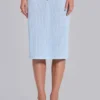 Falda midi Alysa de Airtex en turquesa