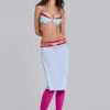 Falda midi Alysa de Airtex en turquesa