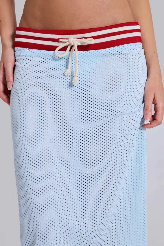 Falda midi Alysa de Airtex en turquesa