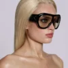 Gafas de sol Noctra XL con tachuelas en color ámbar