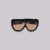 Gafas de sol Noctra XL con tachuelas en color ámbar