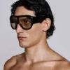 Gafas de sol Noctra XL con tachuelas en color ámbar