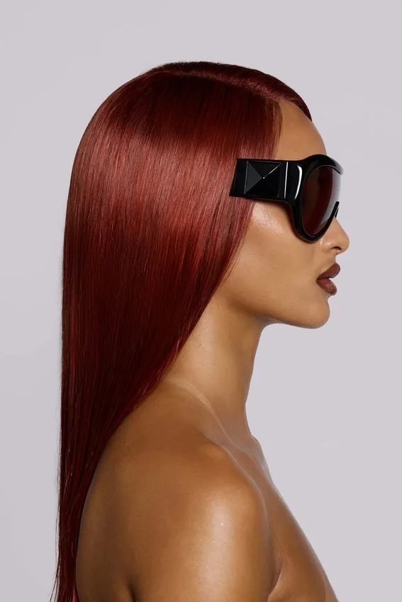 Gafas de sol Noctra XL Stud en color ciruela