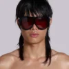 Gafas de sol Noctra XL Stud en color ciruela