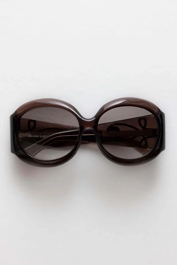 Gafas de sol redondas oversize Majorette en marrón