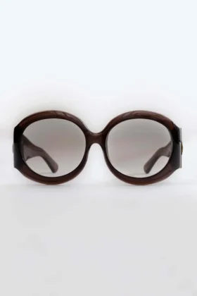Gafas de sol redondas oversize Majorette en marrón