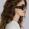 Gafas de sol redondas oversize Majorette en marrón