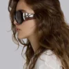 Gafas de sol redondas oversize Majorette en marrón