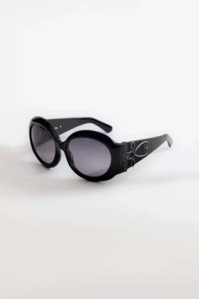 Gafas de sol redondas oversize Majorette en negro