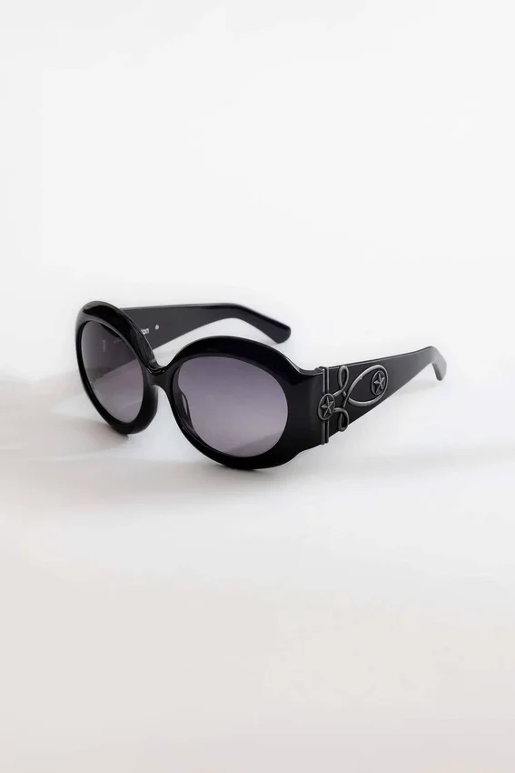 Gafas de sol redondas oversize Majorette en negro