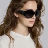 Gafas de sol redondas oversize Majorette en negro