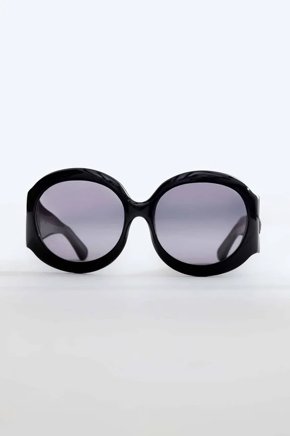 Gafas de sol redondas oversize Majorette en negro