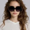 Gafas de sol redondas oversize Majorette en negro