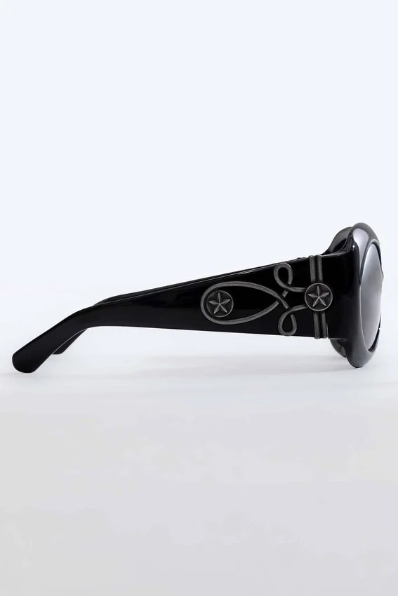 Gafas de sol redondas oversize Majorette en negro